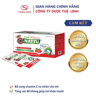 Vitamin c cnattu kids tuệ linh - giúp tăng đề kháng cho trẻ, bổ sung vitamin c - hộp 20 gói