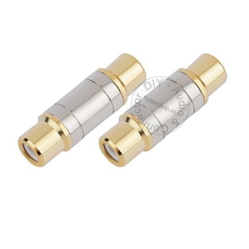 Đầu nối AV cái sang cái nhân đồng mạ vàng 24K 1 chiếc - RCA female to female adapter