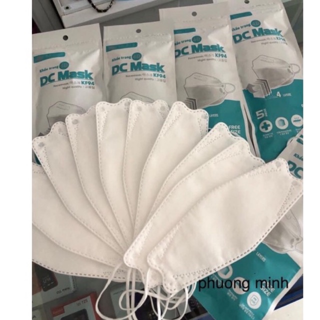 KHẨU TRANG 4D KHÁNG KHUẨN DC MASK CAO CẤP (HÀNG CTY)