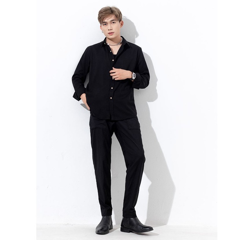 [Mã INCU50 giảm 50K đơn 250K] Áo Sơ Mi Nam Dài Tay Trơn Đơn Giản Thương Hiệu Y2010 M24 20220 | BigBuy360 - bigbuy360.vn