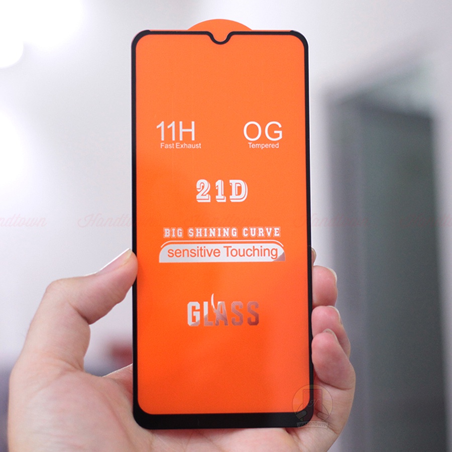 Kính Cường Lực Samsung Galaxy A03 21D Trong Suốt Full Màn Chống Nước Chống Xước Chống Va Đập Không Chấm Li Ti Handtown