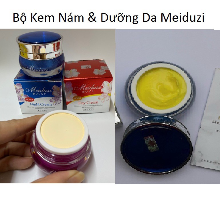 Bộ Kem Dưỡng Trắng da, Tri Nám MeiduZi Ngày+Đêm