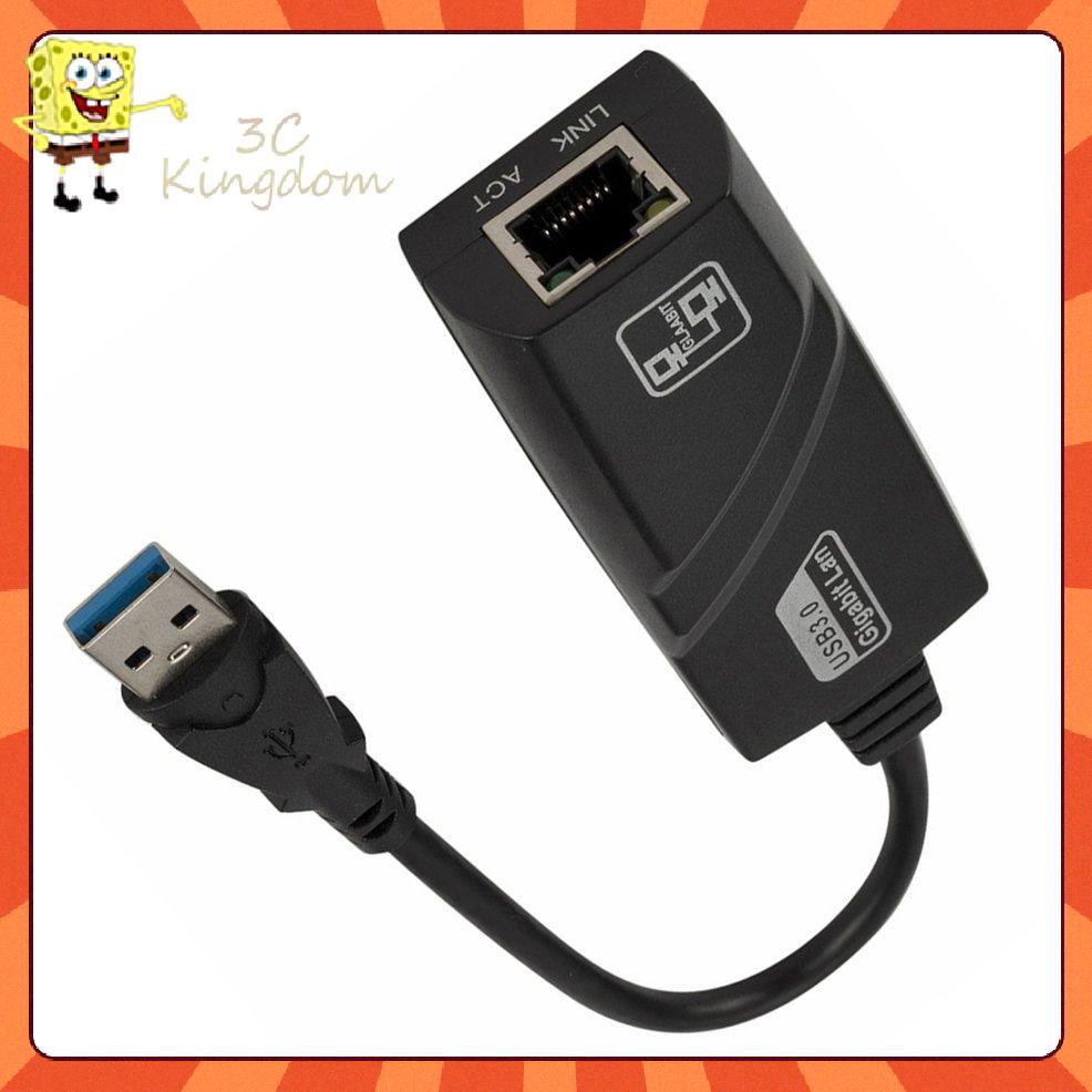 1 Bộ Dây Cáp Usb 3.0 To Gigabit Ethernet RJ45 LAN (10 / 100 / 1000) Mbps Thẻ Mạng Ethernet Bằng Nhựa Cho PC RJ45 LAN (10 / 100 / 1000) Mbps | BigBuy360 - bigbuy360.vn