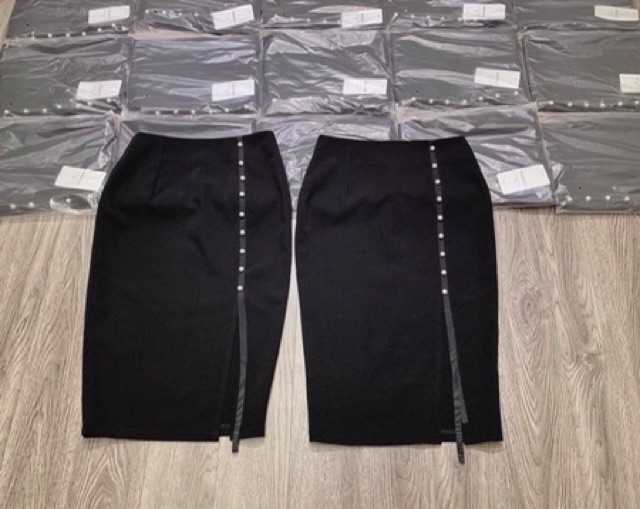 CV45 - CHÂN VÁY BÚT CHÌ ĐÍNH HẠT PHỐI RUY BĂNG | BigBuy360 - bigbuy360.vn