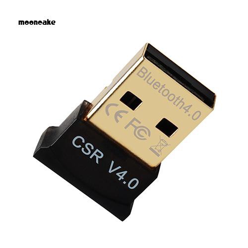 Moon Mini USB 2.0 Bluetooth 4.0 CSR4.0 Adapter Dongle for PC Laptop Win XP Vista 7 8