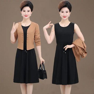 Set đầm nữ trung niên thời trang 2021 hàng Quảng Châu