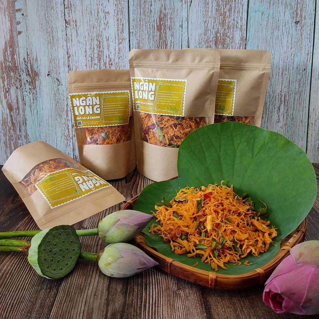 Khô Gà lá chanh Ngân Long - Thơm ngon Dinh dưỡng - Hủ PET 100g | 250g | BigBuy360 - bigbuy360.vn