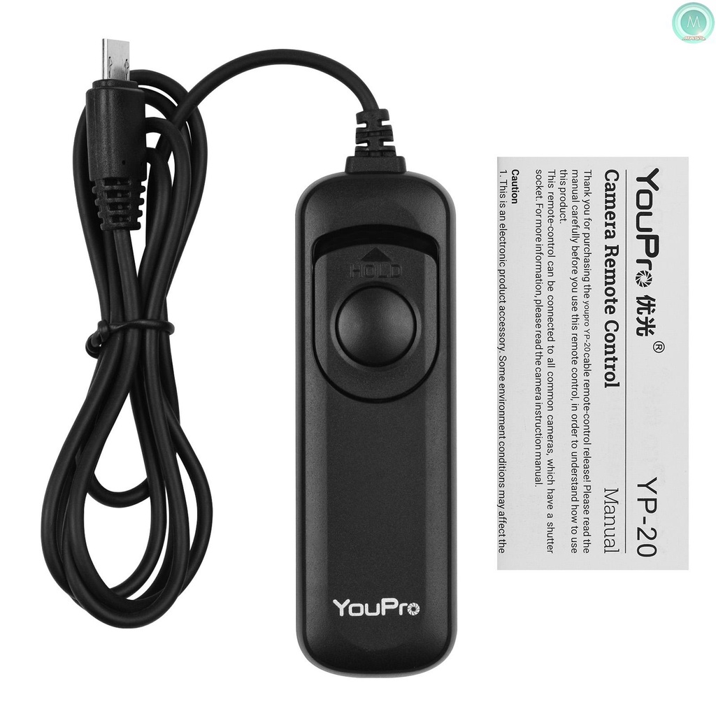 FY YouPro S2 Type Shutter Release Cable Timer Remote Control 1.2m/3.9ft Cable Replacement for Sony a7 a7R a7S a7II a7RII a6300 a6000 a5100 a5000 a3000 HX50 HX60 RX10II RX100III a58 NEX-3NL a7R III a9 RX100M4 RX100M5