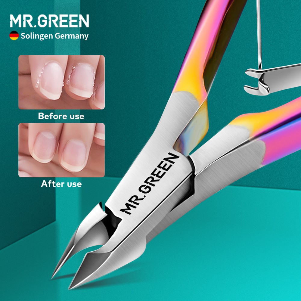 Kìm bấm móng tay/ biểu bì/ dụng cụ tẩy da chết MR.GREEN bằng thép không gỉ