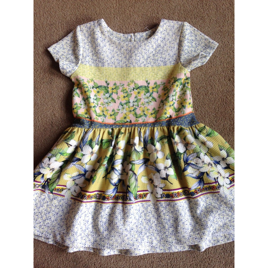 Váy bé gái NEXT print tunic dress size 6-9 tháng _ hàng chính hãng authentic