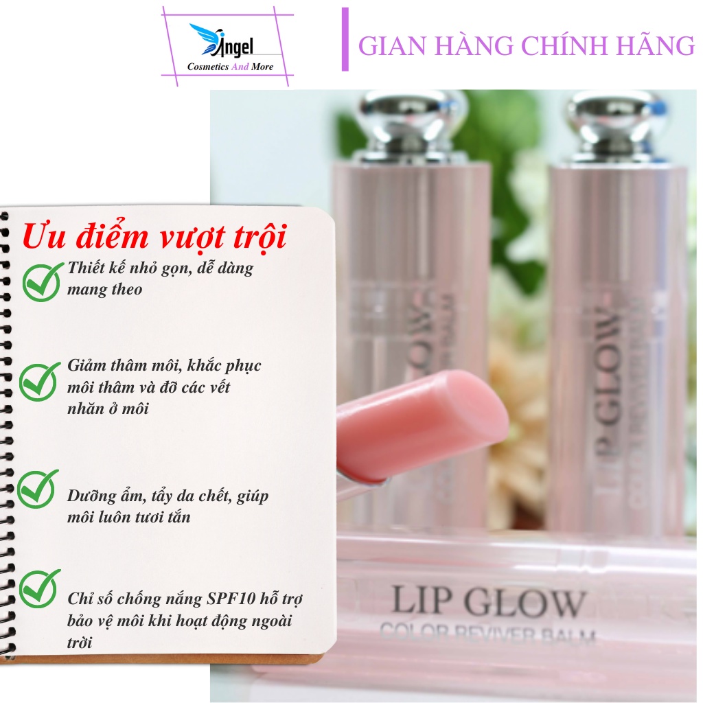 Son Dưỡng Môi Dior Addict Lip Glow Bản Mới 2022 1.5g Dưỡng Môi Hiệu Quả Căng Mọng Đôi Môi