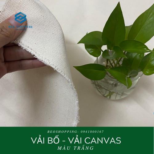 VẢI BỐ CANVAS DÀY CHỤP HÌNH, MAY TÚI CANVAS, THÊU, TRANG TRÍ