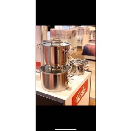 Bộ Nồi Đức Fissler Profil Original, Bộ Nồi 5 Món, Vung Kính, Chất Liệu Thép Không Gỉ, Dùng Cho Mọi Loại Bếp,Nhập Đức
