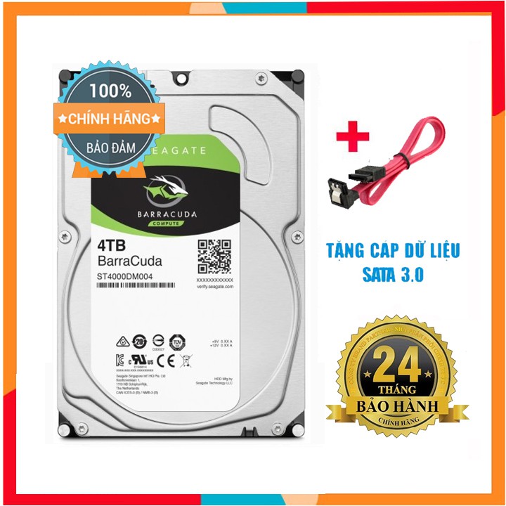 Ổ cứng HDD Seagate Barracuda 4TB Chính hãng