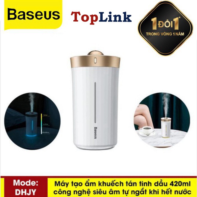 Máy Phun Sương Tạo Độ Ẩm Baseus H420ml Công Nghệ Siêu Âm Cho Văn Phòng , Tại Nhà,.. ( Tự Động Ngắt Khi Hết Nước)