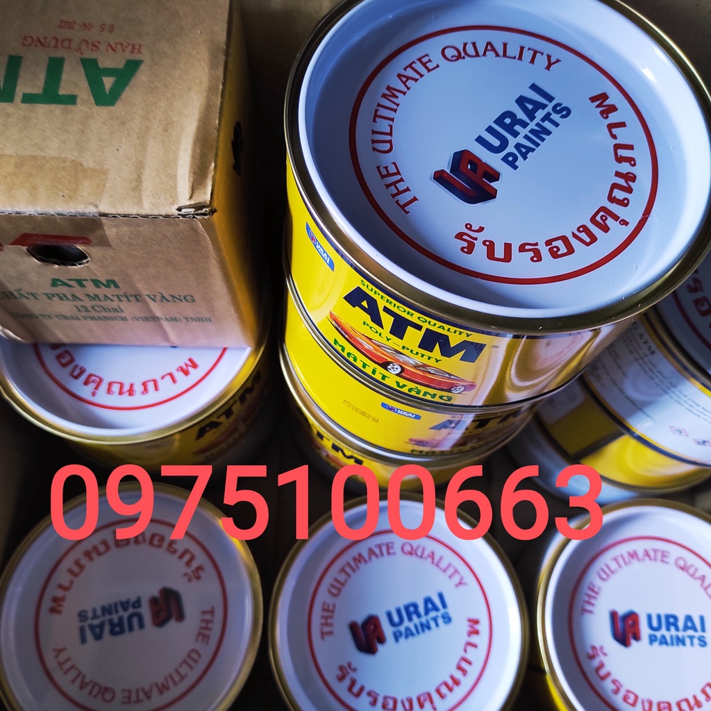 Bột trét Matit ATM 1kg-Matit vàng ATM-Bột tréc matic-matit vàng