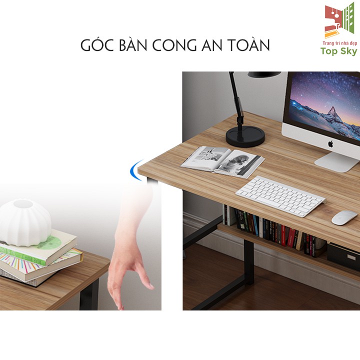 Bàn làm việc 2 tầng,Bàn học 2 tầng  80x40x73