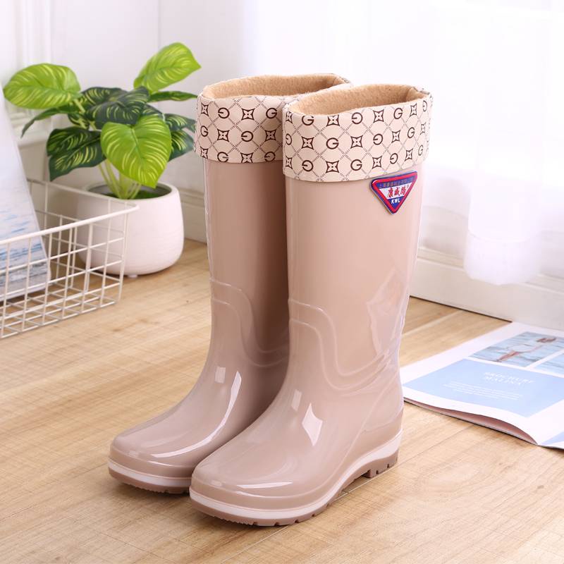 Ủng Đi Mưa Cổ Cao Chống Trượt Thời Trang