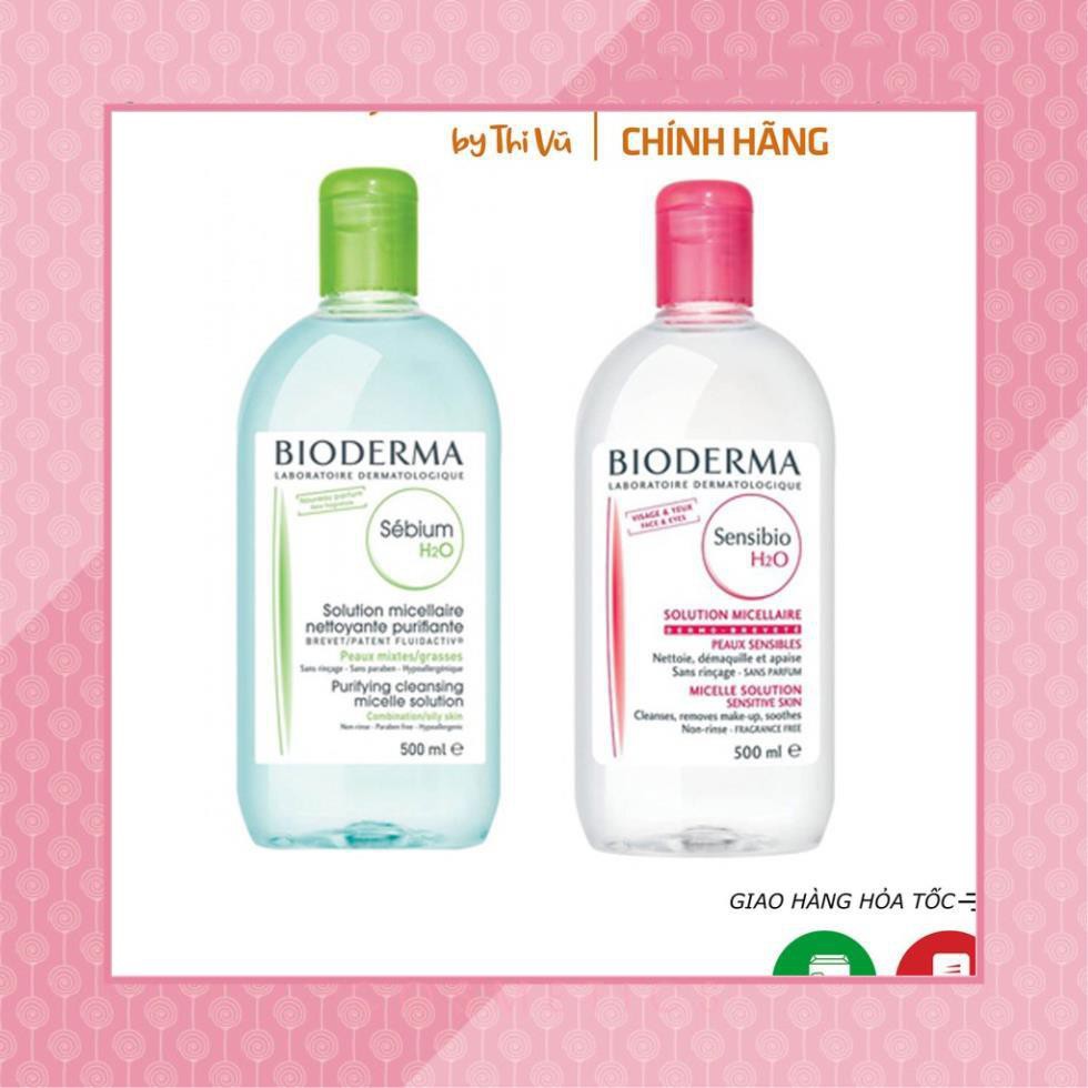 Bioderma  Nước Tẩy Trang Bioderma Crealine/Sebium H2O 500ml Bản Mới Nhất