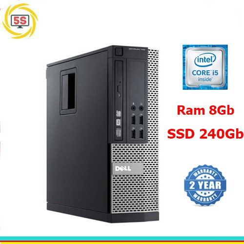 Cây máy tính đồng bộ DELL Optiplex 7010 core i5 3470, ram 8GB, ổ cứng SSD 240GB-Bh 24T