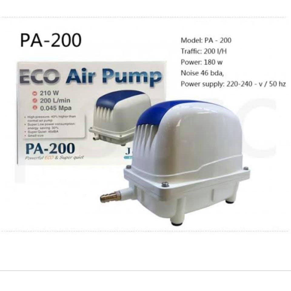 Máy Sủi Oxy JECOD ECO - MÁY OXY CHUYÊN DÀNH CHO AO CÁ NGOÀI TRỜI .Tiêu Thụ Điện Năng Thấp - Tiết Kiệm Điện Đến 30%