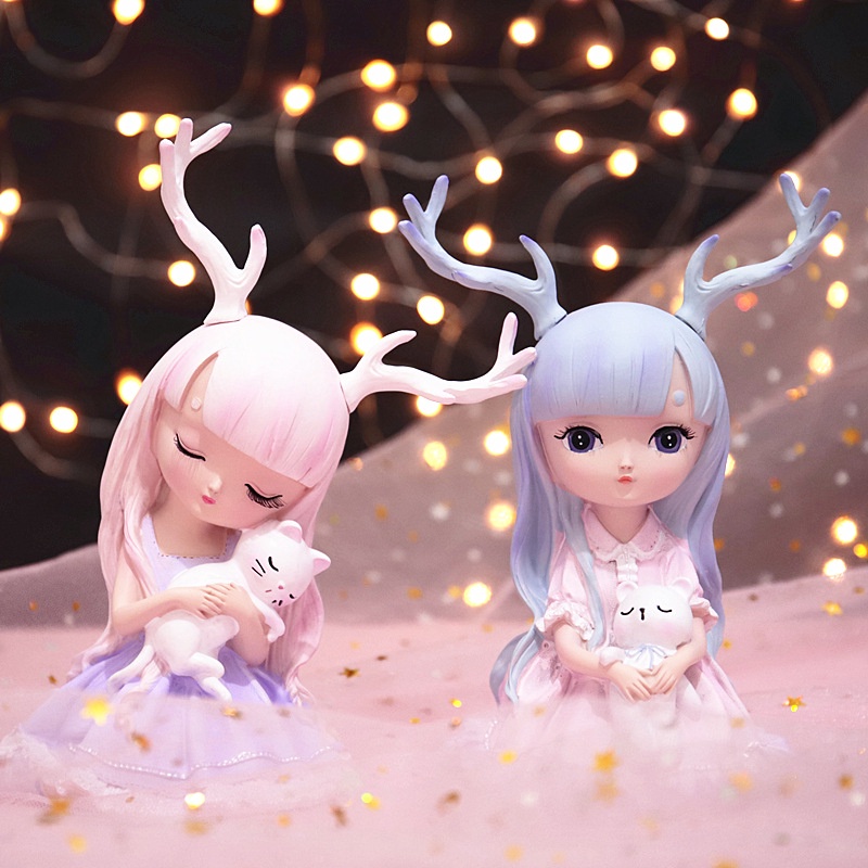 Búp Bê Công Chúa Trang Trí Bánh Kem Dễ Thương