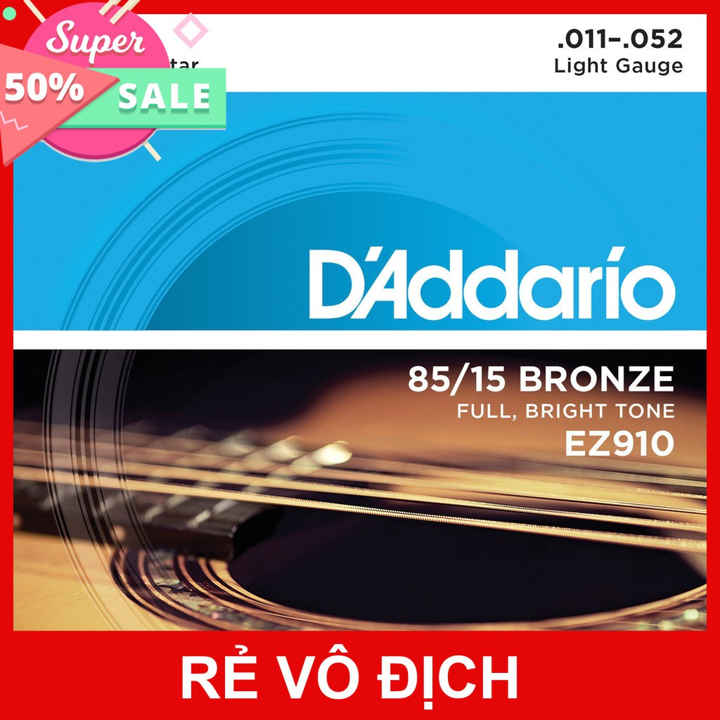 Dây đàn guitar acouctics Daddario Bronze 85/15 các loại giá rẻ