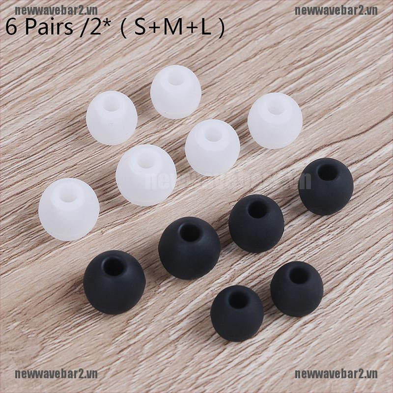 2 Cặp Tai Nghe Silicone (S + M + L) (S + M +