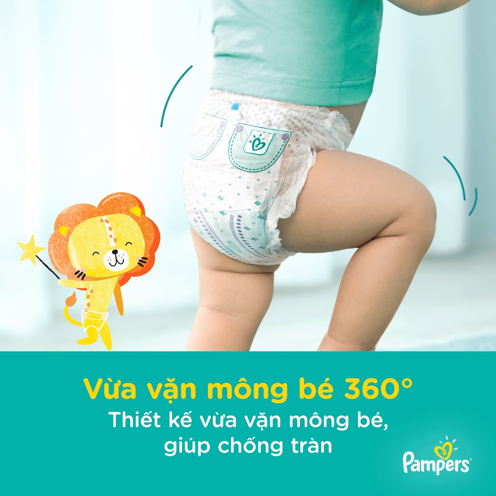 [Mã FMCG80 giảm 10% đơn từ 400K] Tã/Bỉm quần Pampers Giữ Dáng Mới Gói Trung S30/M22/L20/XL18/XXL16