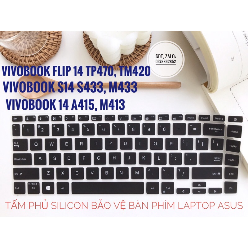 Phủ Bàn Phím Laptop Asus Vivobook S14/S15 S433...