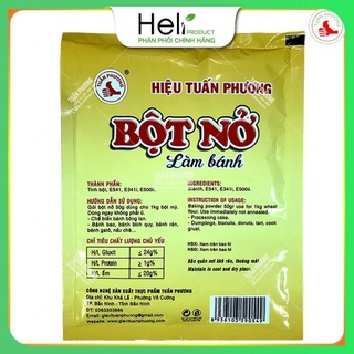 Bột Nở Tuấn Phương - Nguyên liệu làm bánh mì, bánh bông lan, bánh rán, bánh gato 50g ( Gói )