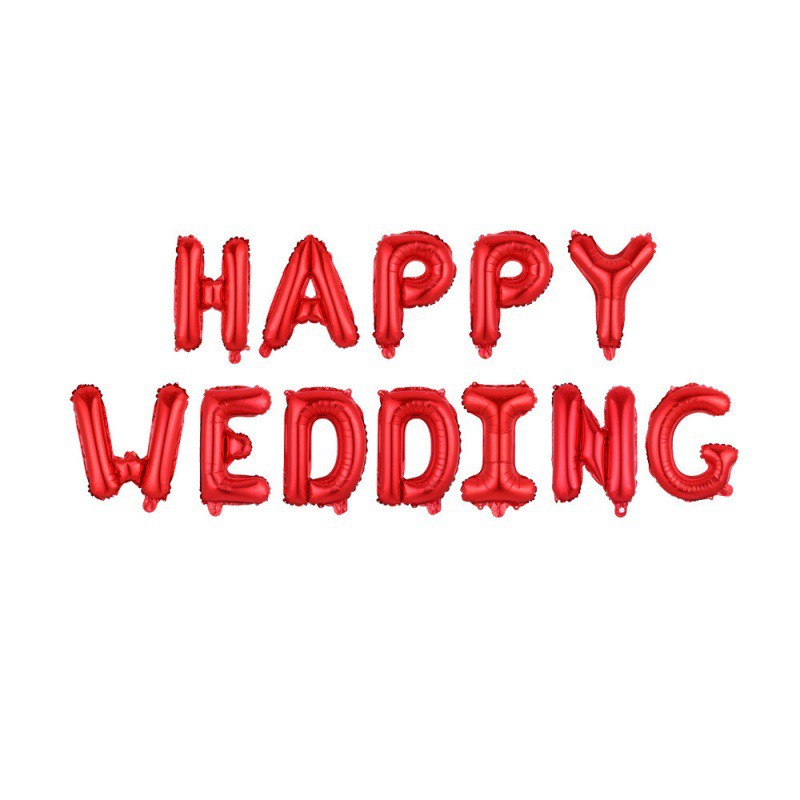 Bộ chữ HAPPY WEDDING, trang trí phòng cưới, trang trí tiệc cưới, trang trí đám cưới