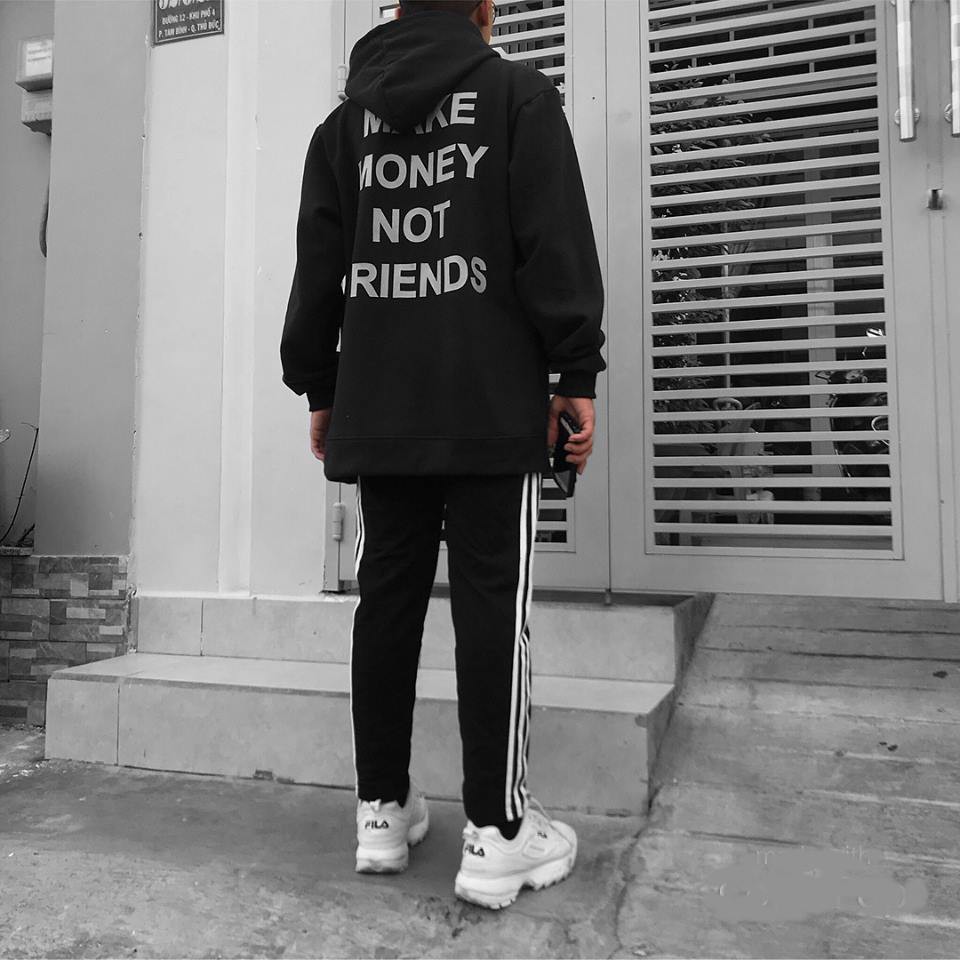 Áo Khoác Nỉ Nam Nữ - Áo Hoodie Lót Nỉ Bông YAYSHOP Dáng Rộng Unisex Hàn Quốc MONEY phản quang