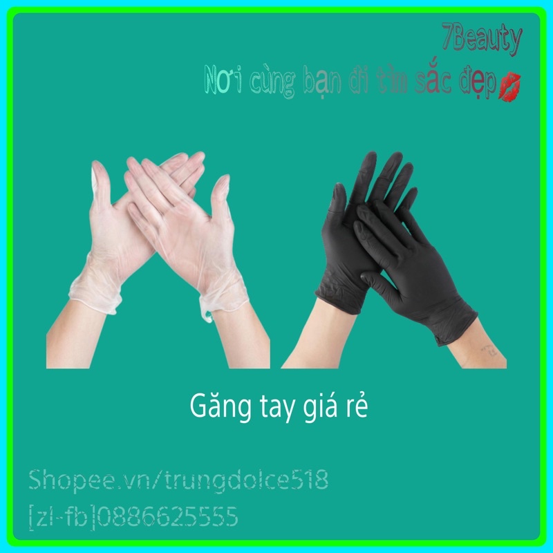 (50-100 chiếc)Găng Tay Đen,Găng Giảm Béo Trong Chuyên Dùng Trong Spa