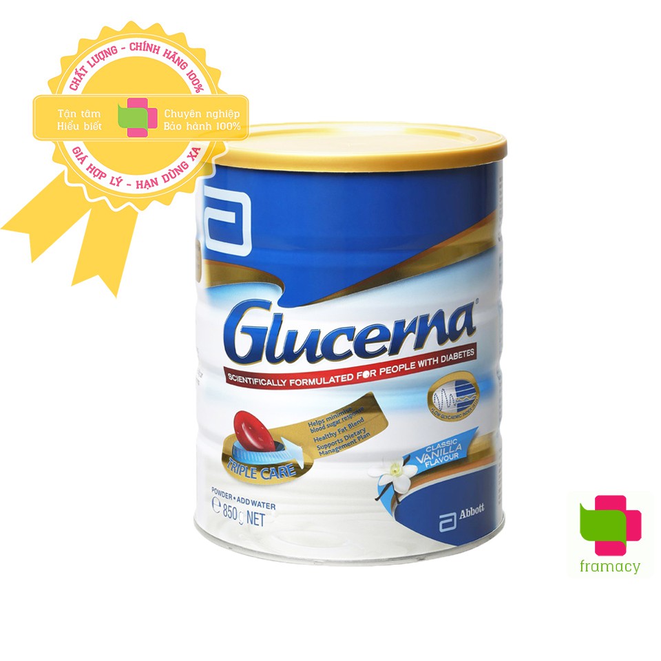 Sữa bột Abbott Glucerna, Úc dành cho người tiểu đường 850g