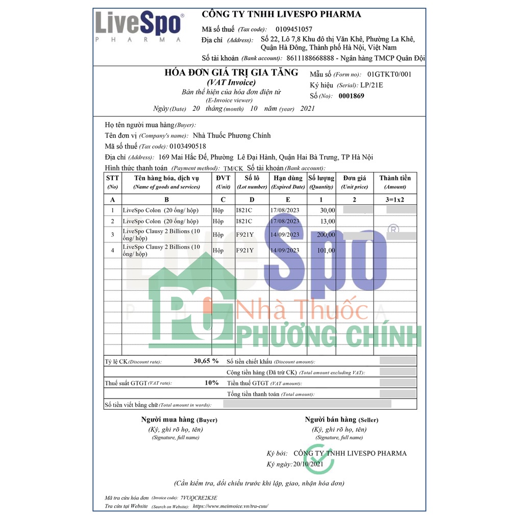 Bào Tử Lợi Khuẩn Kháng Đa Kháng Sinh LiveSpo Clausy Bổ Sung Men Vi Sinh Có Lợi Cho Đường Ruột Hộp 10 Ống