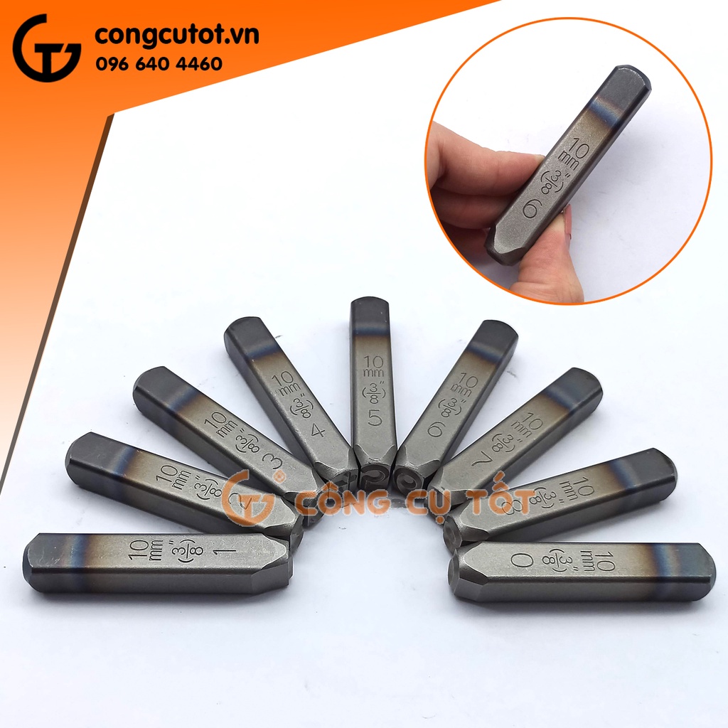 Bộ đóng số Xuôi TOP cỡ 10mm