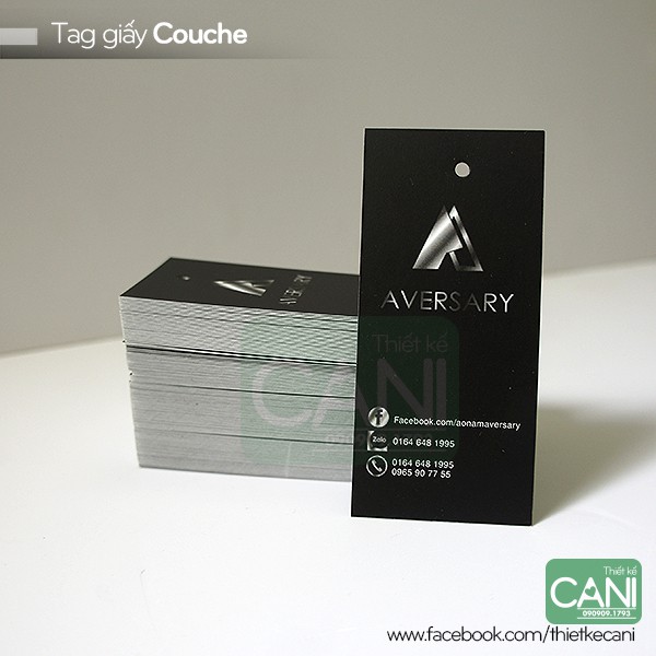 500c Tag tem giấy In theo yêu cầu  treo quần áo hình chữ nhật thẻ treo CANI