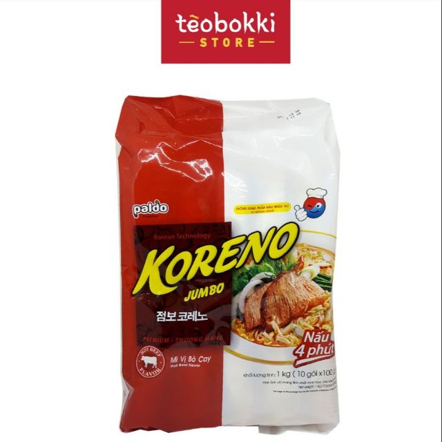 Mì Jumbo Koreno Paldo vị bò cay