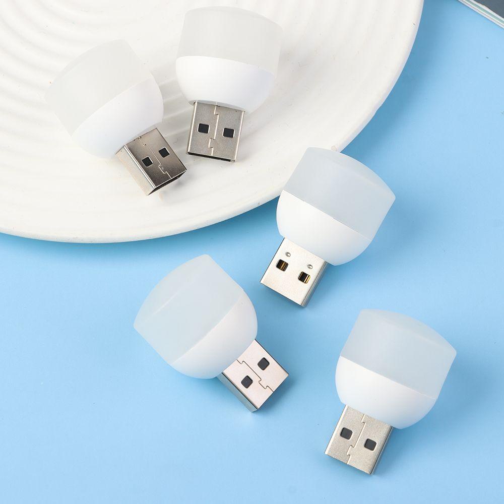 Set 5 Đèn LED Tròn Cổng Sạc USB
