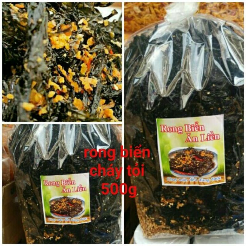 500g rong biển cháy tỏi 130k