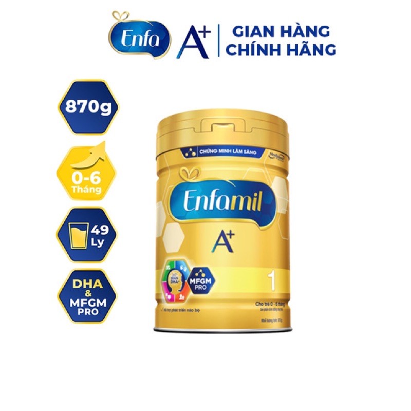 Sữa bột Enfamil A+ 1 870g