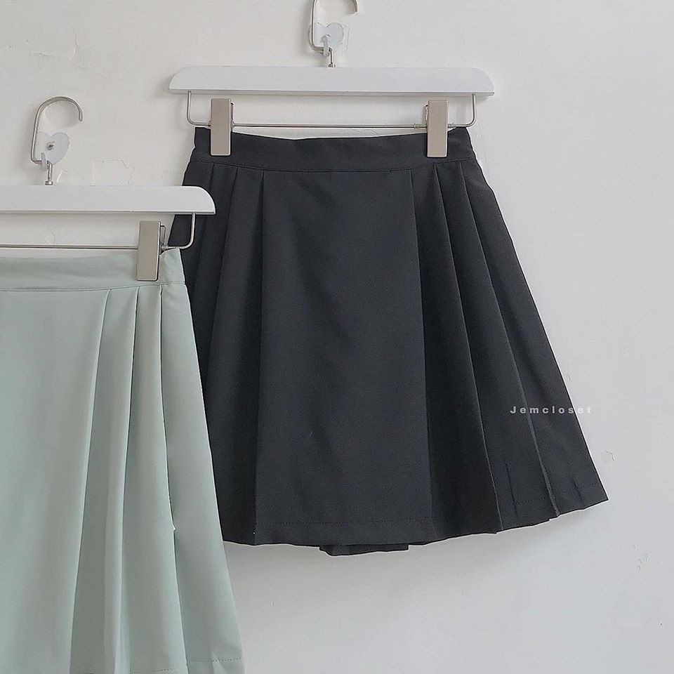 Chân Váy Ngắn Xếp Li Cách Điệu Năng Động Cá Tính Váy Hàn Có Quần Dấu Trong Chất Liệu Vải Dệt Siêu Dày 3192