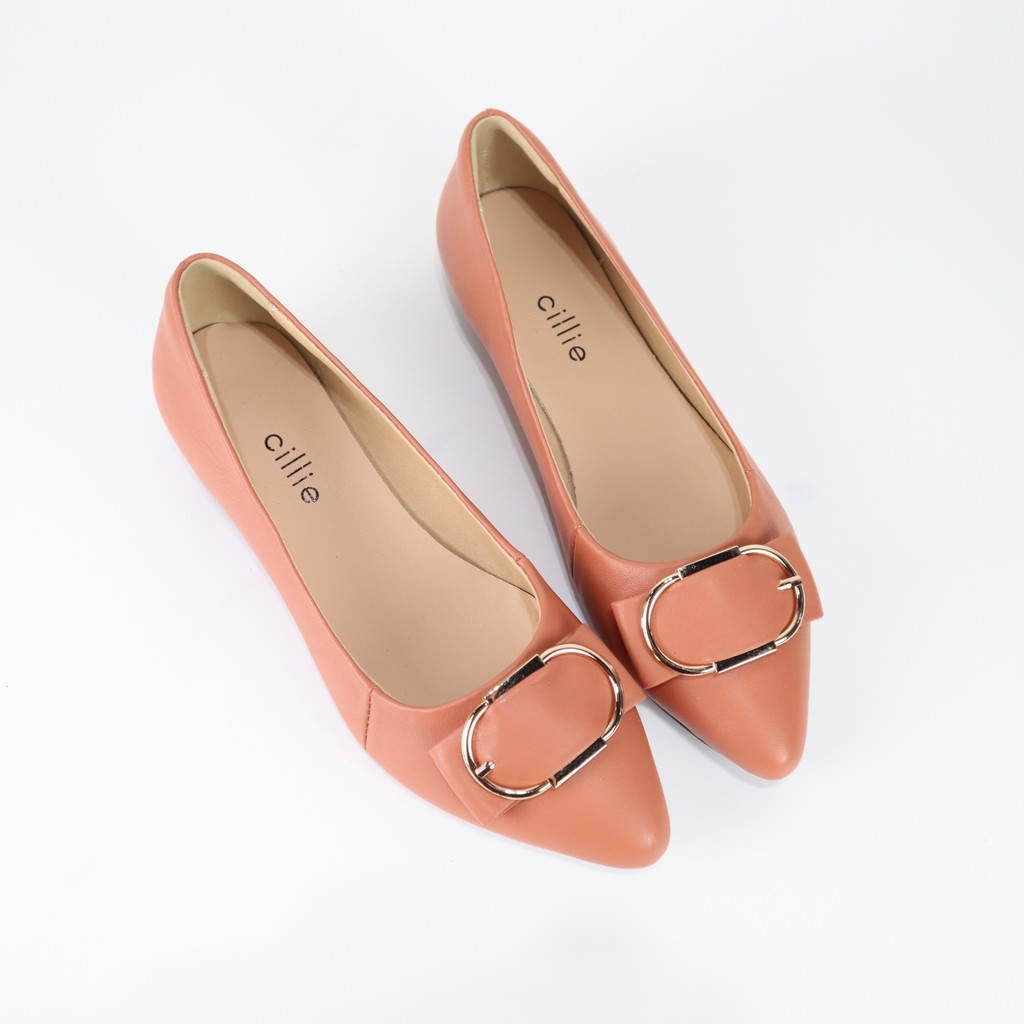 Giày búp bê nữ phối khóa oval 1035 | BigBuy360 - bigbuy360.vn