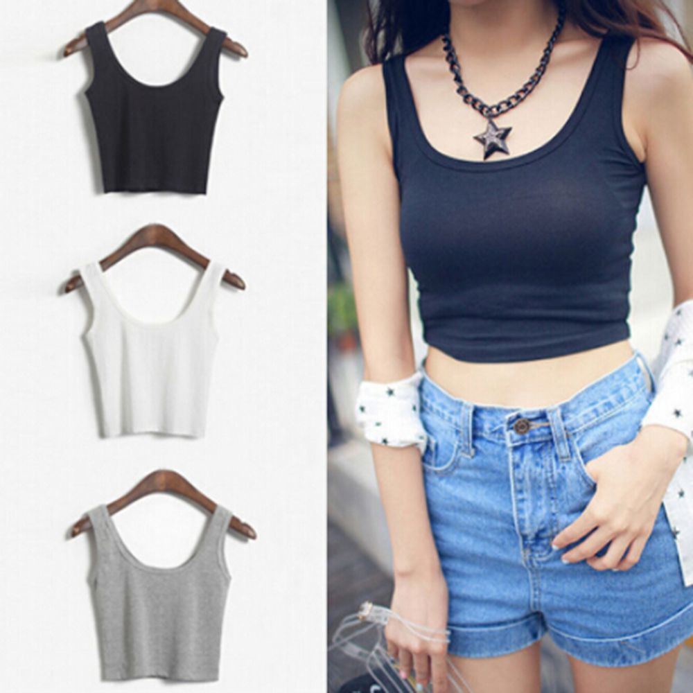 Áo không tay màu trơn kiểu dáng thời trang | BigBuy360 - bigbuy360.vn