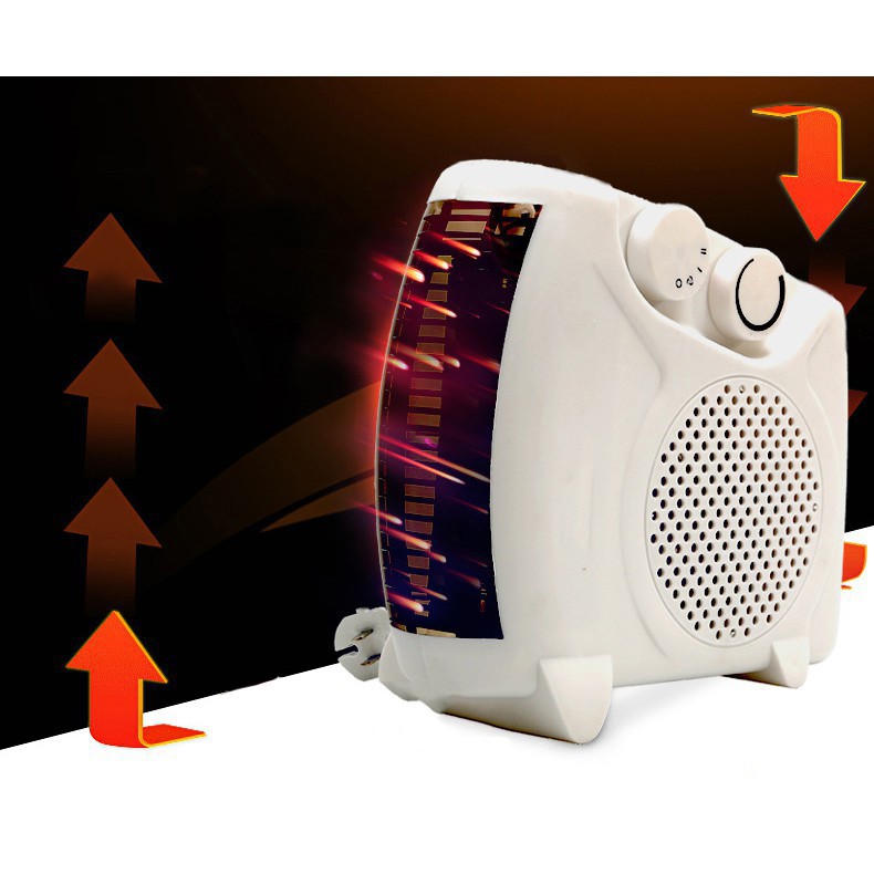 Quạt sưởi để bàn tiết kiệm điện năng làm nóng cực nhanh công suất 500W sử dụng diện tích 10-15m2 nhựa ABS cao cấp