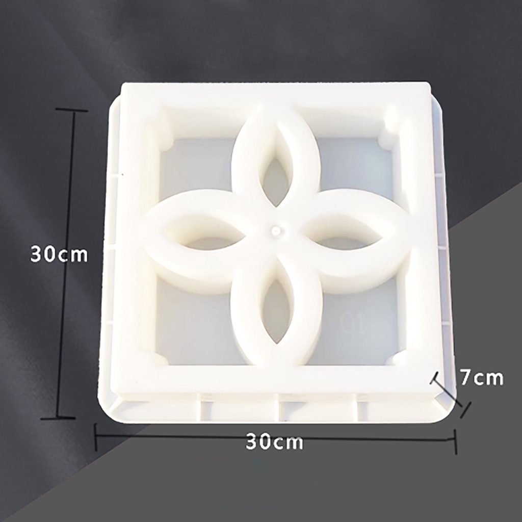 Khuôn Đúc Gạch Xi Măng Hình Vuông 3D Chống Trượt 30*30*7cm