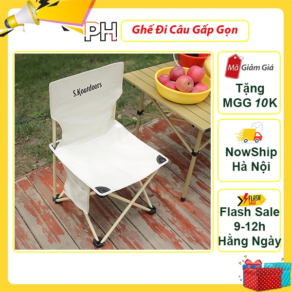 Ghế Xếp Du Lịch, Ghế Dã Ngoại, Ghế Gấp Gọn Đi Câu Và Du Lịch Cắm Trại Picnic Cùng Gia Đình - Hàng Chính Hãng