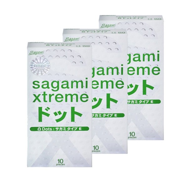 Bao Cao Su Sagami Xtreme White Siêu Mỏng Có Gai  (Hộp 10 Cái)