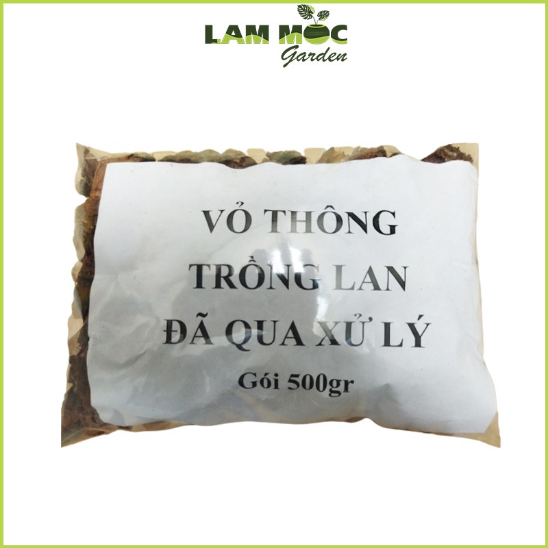 Vỏ Thông Trồng Lan Size 3-4 Gói 500gram